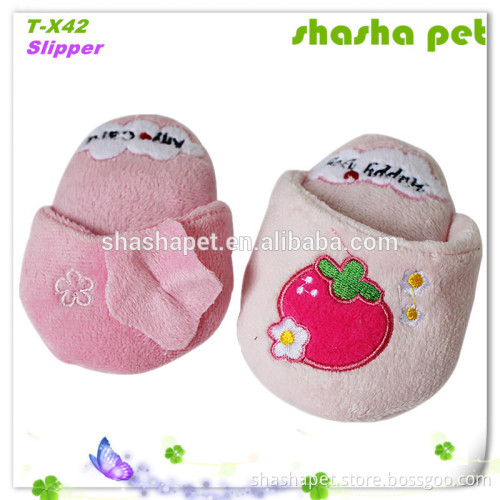 Pet product Slipper plush squeaker cat sex toys,dog sex toys,dog plush toy in China factory wholesale